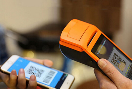 Rakinda S4 Mobile POS barcode scanner using for shopping centers