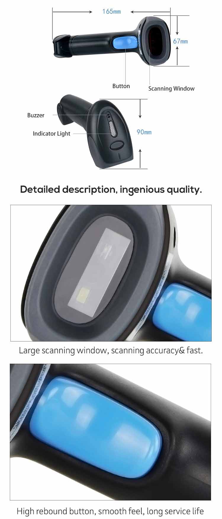Handheld Scanner RK400S Wireless