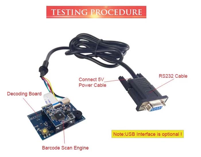 LV1400 1D Barcode Scanner Module