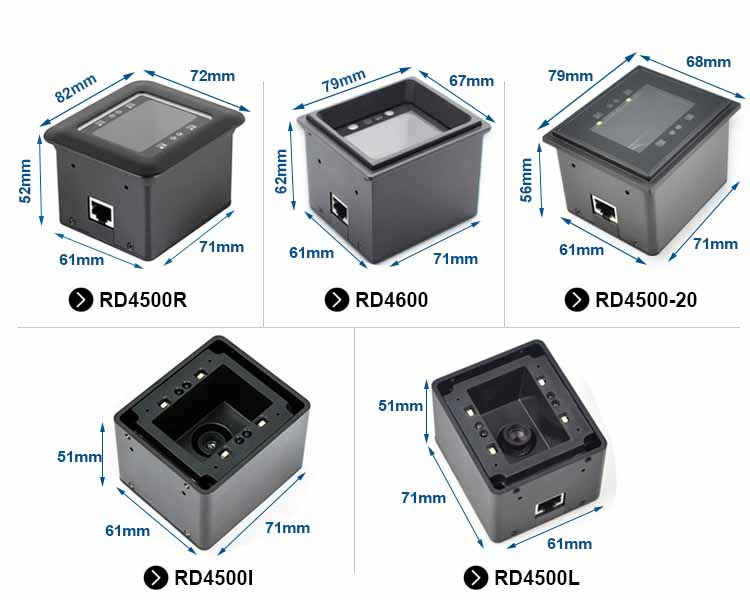 RD4500R 2D Barcode Reader Scanner for Turnstile or Kiosk