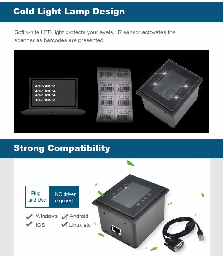 RD4500-20 2D Barcode Reader Scanner Module