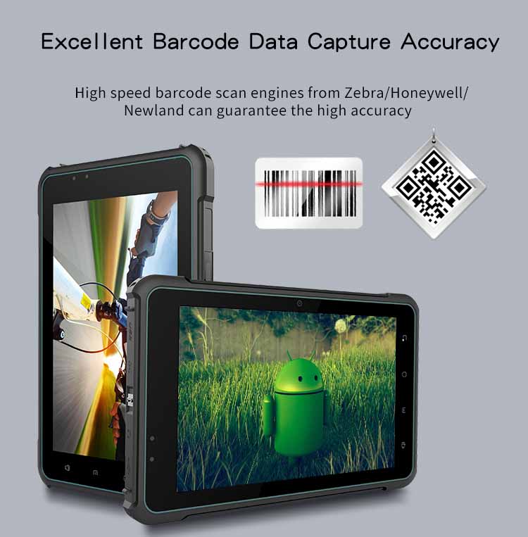 PDA S7 Android Tablet Handheld Bluetooth Industrial PDA Barcode Scanner
