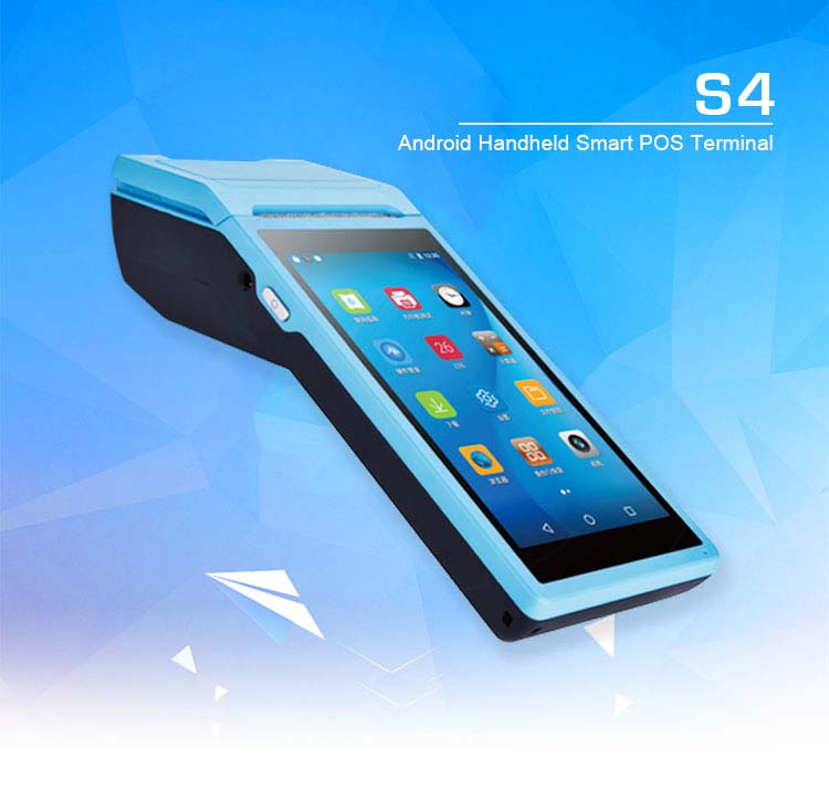 S4 POS Terminal Bluetooth Barcode Scanner Handheld PDA