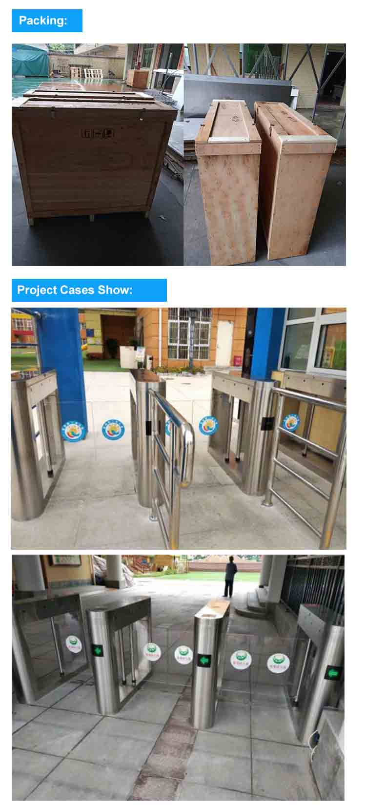 SM-B09BD Automatic Flap Barrier Gate Access Control System