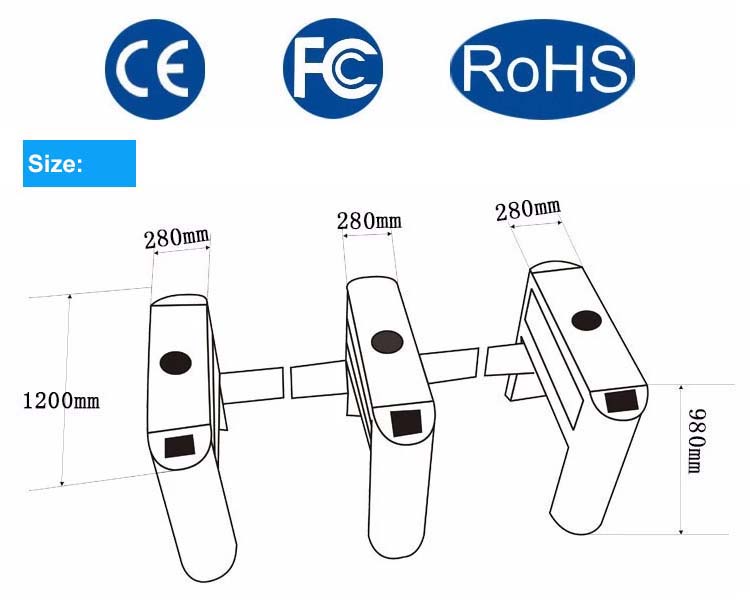 SM-B09BS Automatic Sliding Barrier Gate Access Control System