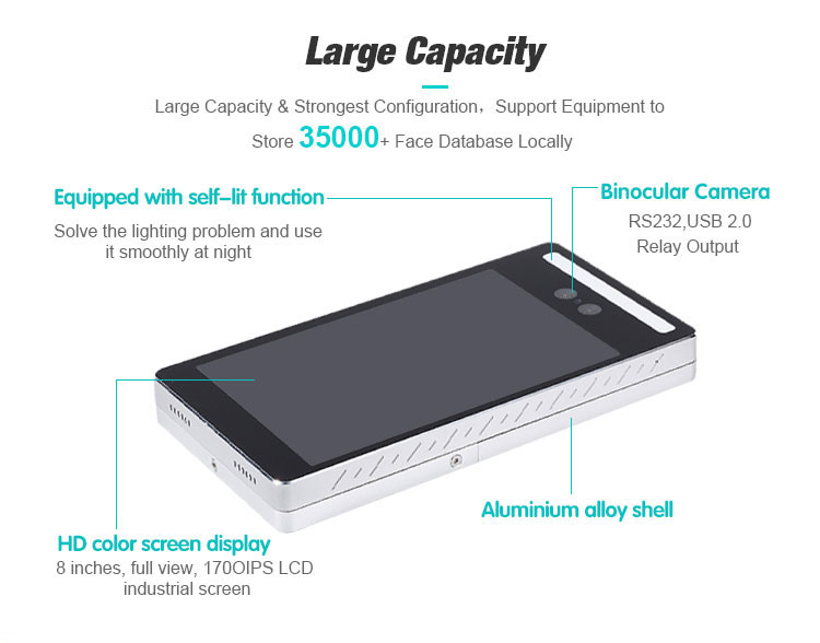 F5-ZJ Binocular Camera Face Recognition Terminal