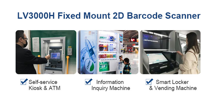 LV3000H Fixed Mount 2D Barcode Scanner