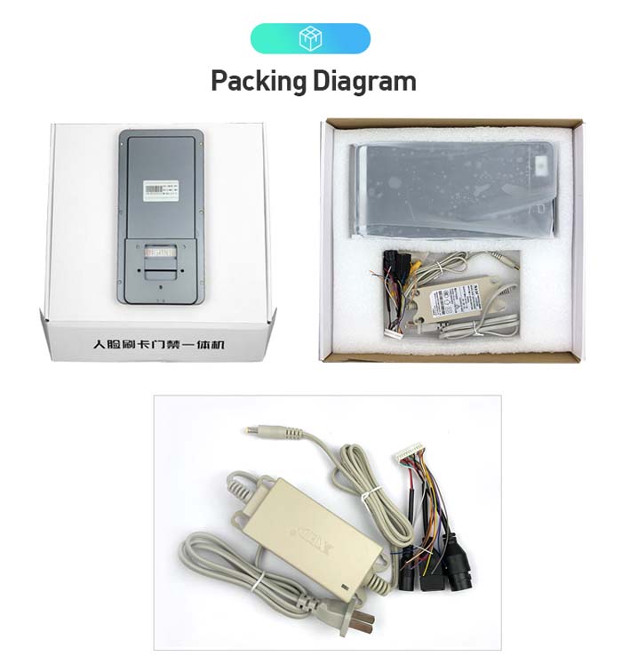F5Pus Face Recognition IC Card and QR Code and Access Control Machine