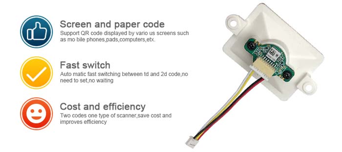 LV5300 Fixed Mount QR Barcode Scanner