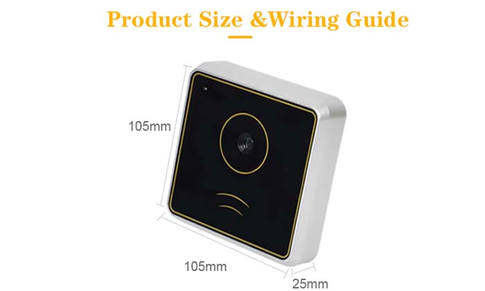 RD006 RFID 2D QR Code Reader Wifi Barcode Scanner for Access Control