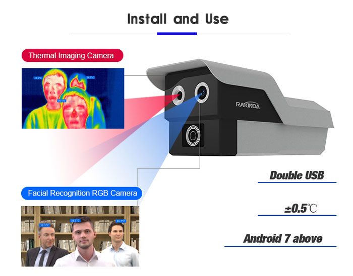 TM2 Multi-person Face Recognition Temperature Measurement System