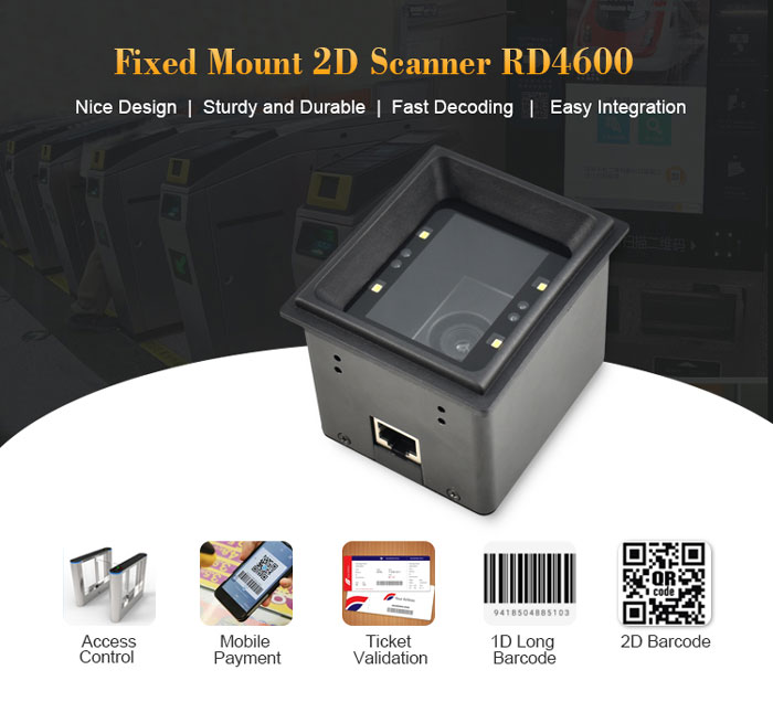 RD4600 Fixed 2D Barcode Reader Scanner Module