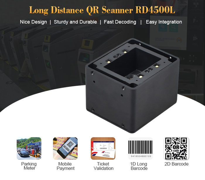 RD4500L Long-range 2D Barcode QR Code Reader Scanner