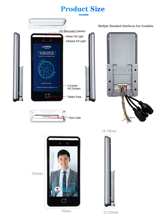 F1 Face Recognition Attendance and Access Control Terminal