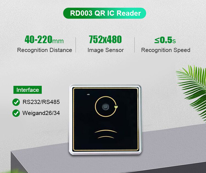 RD003 NFC and QR Code Gate Access Control