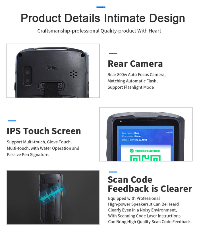 S2 PDA Handheld Barcode Scanner with Eu Digital Vaccine Passport