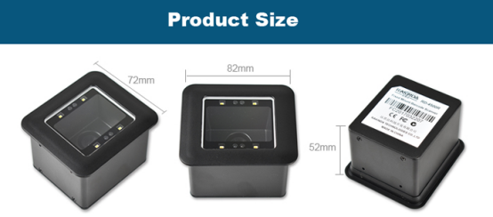 Fixed Mount Barcode Scanner for Access Control