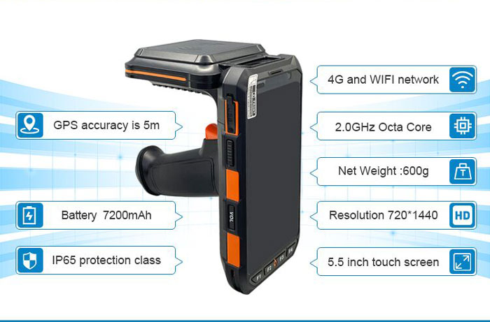 S6 Pro Handheld Android PDA Scanner Barcode Reader