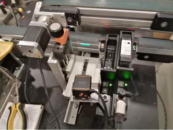 Industrial Barcode Scanner on the Assembly Line