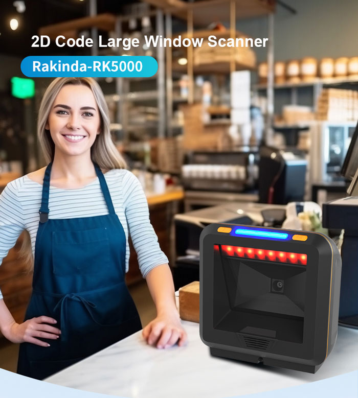 RK5000  360 Degree 2D Laser Barcode Scanner