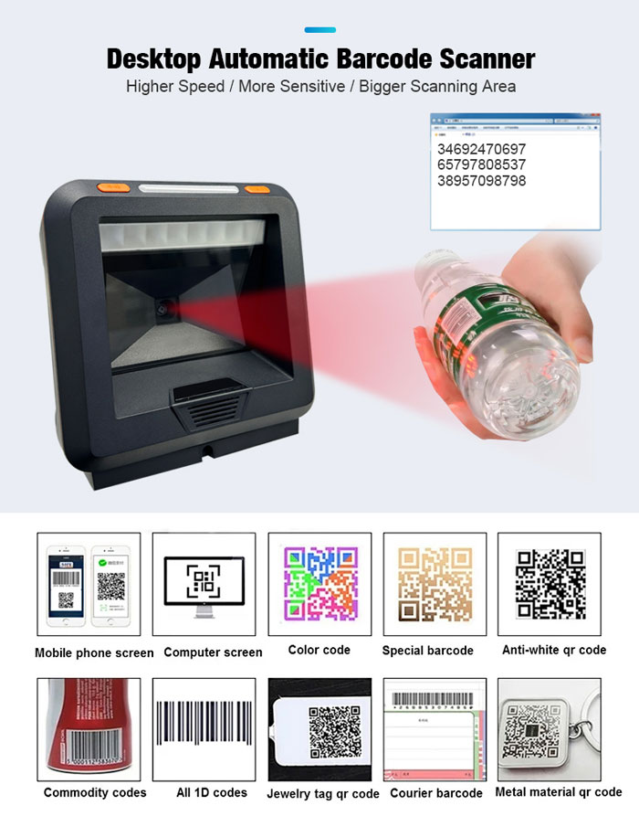 RK5000  360 Degree 2D Laser Barcode Scanner
