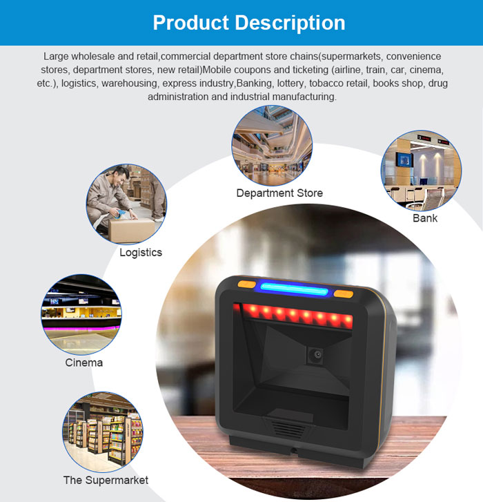 RK5000  360 Degree 2D Laser Barcode Scanner