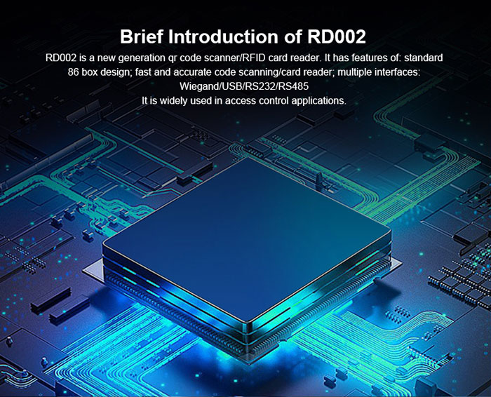 RD002 QR Code Smart Access Control