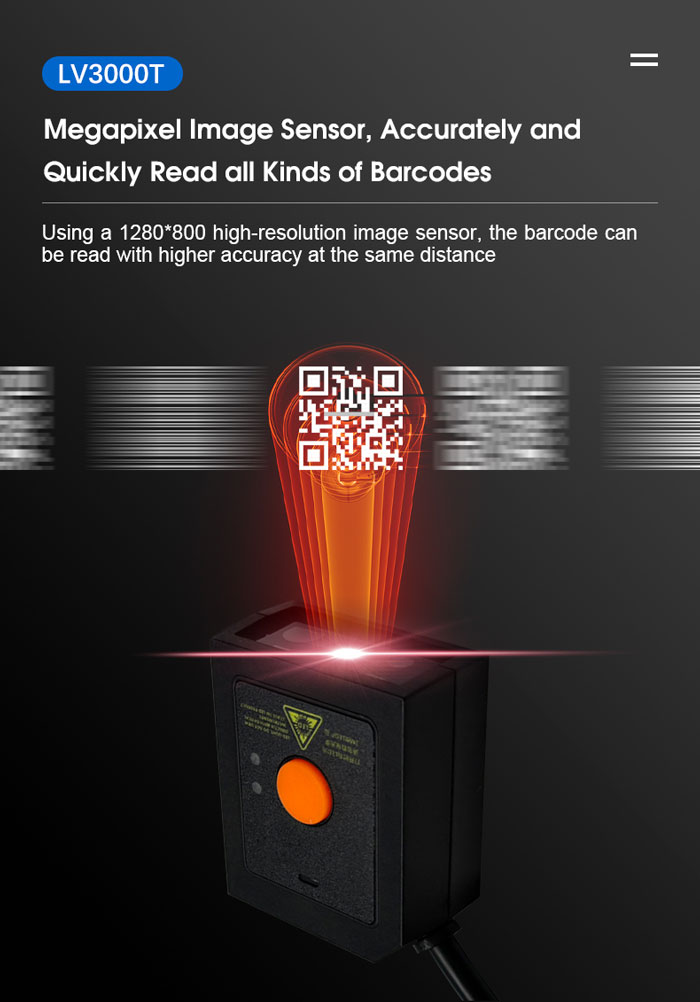LV3000T Embedded Barcode Scanner Module