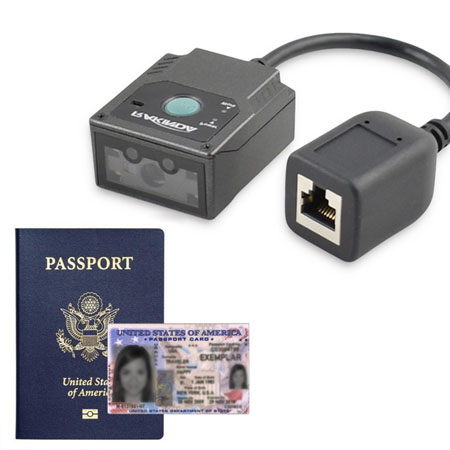 LV3000U MRZ OCR Passport Barcode Scanner Module